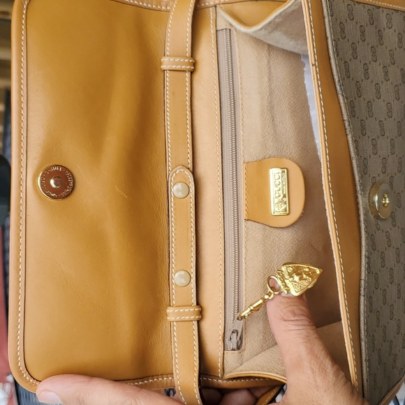 GUCCI VINTAGE 80'S Shoulder BAG/Crossbody/clutch - Picture 9 of 17